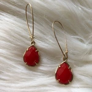 Kendra Scott Cherry Red Dee Drop Earrings